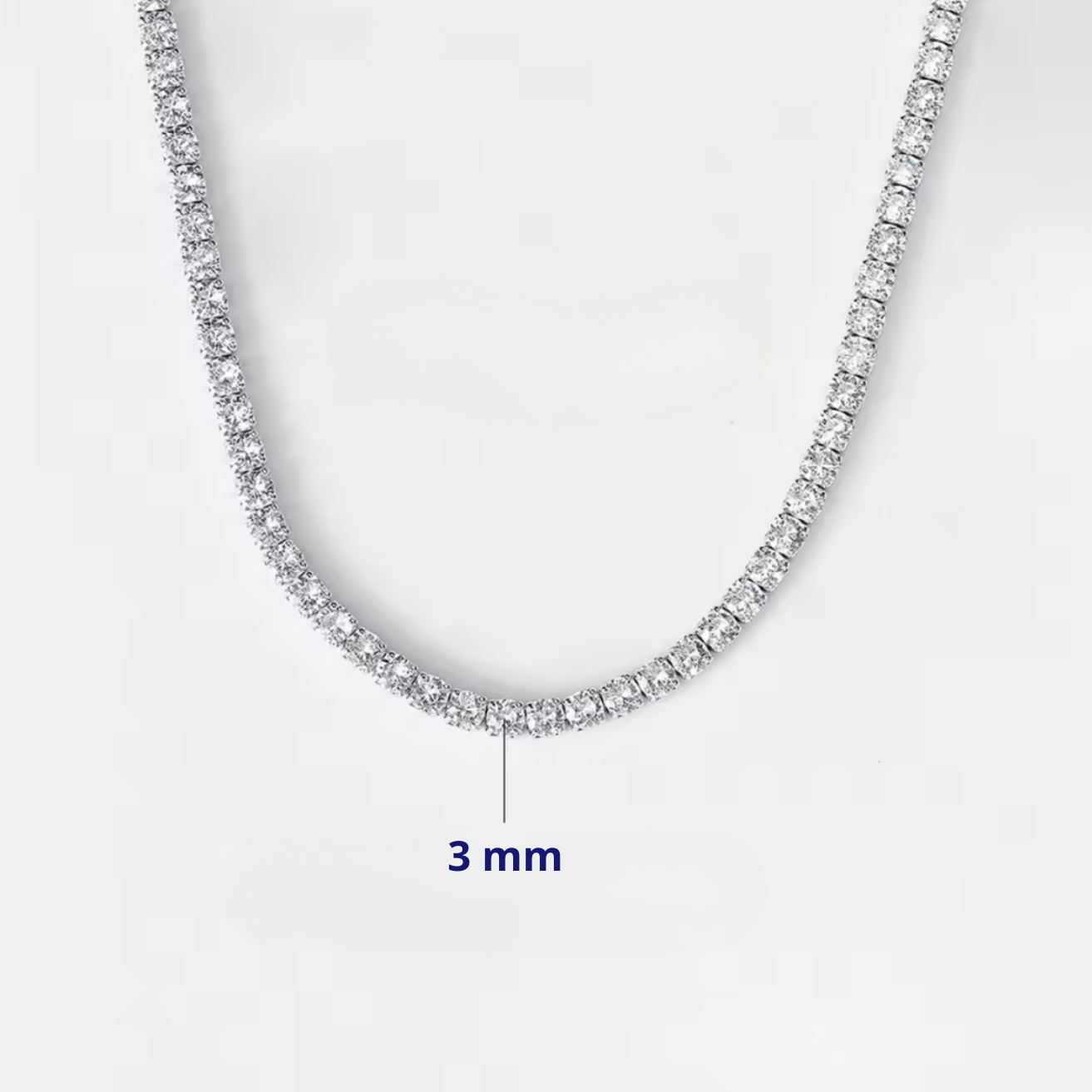 Tenis Necklace 3mm